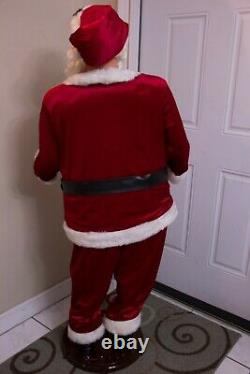 Gemmy 5 Ft Life Size Animated Singing Santa Partially Works PLEASE READ