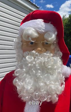 Gemmy 6 Foot Life Size Xmas Santa Claus Animated Singing Dancing See Video