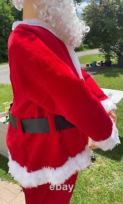 Gemmy 6 Foot Life Size Xmas Santa Claus Animated Singing Dancing See Video