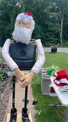 Gemmy 6 Foot Life Size Xmas Santa Claus Animated Singing Dancing See Video