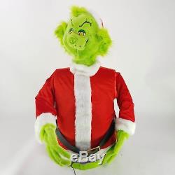 Gemmy Animated 5FT Grinch Stole Christmas Sings Dances See Video