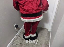 Gemmy Animated Singing Santa 2005 Near 5 Ft Tall Tested Completely Working