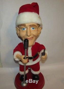 Gemmy Bing Crosby Animated Christmas Santa Doll Pop Culture Figure Mouth moves