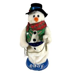 Gemmy Cowboy Snowman Animated Sings I'm Gonna Lasso Santa Claus 20 Works Great