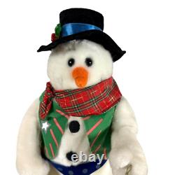 Gemmy Cowboy Snowman Animated Sings I'm Gonna Lasso Santa Claus 20 Works Great