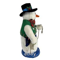 Gemmy Cowboy Snowman Animated Sings I'm Gonna Lasso Santa Claus 20 Works Great