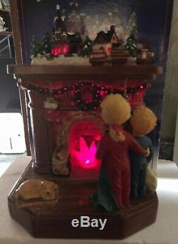 Gemmy Fireplace Chimney Animated Christmas Train Christmas Village Lighted Music