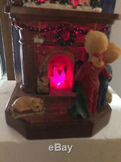 Gemmy Fireplace Chimney Animated Christmas Train Christmas Village Lighted Music