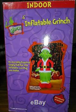 Gemmy How the Grinch Stole Christmas Air Blown Plug in Inflatable 4' Indoor use