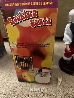 Gemmy Knockoff Santa's Lot of 9 some are for parts. One Time Only VHTF