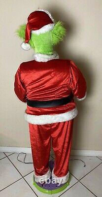 Gemmy Life Size 5' Tall Animated Singing Dancing Grinch Microphone Cord