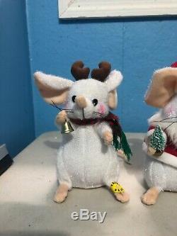 Gemmy Lighted Singing Christmas Mouse lot Traditional Christmas Music Rare