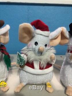 Gemmy Lighted Singing Christmas Mouse lot Traditional Christmas Music Rare
