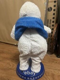 Gemmy Snow Miser Animated Snowman Singing Spinning Snowflake 2002 withLeg Video