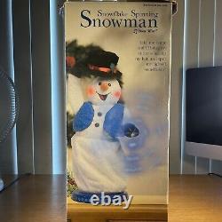 Gemmy Snowflake Spinning Snowman Singing Dancing Snow Miser