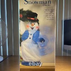 Gemmy Snowflake Spinning Snowman Singing Dancing Snow Miser