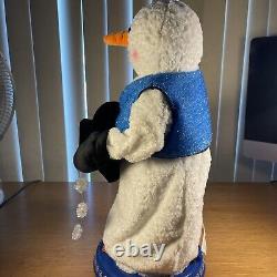 Gemmy Snowflake Spinning Snowman Singing Dancing Snow Miser