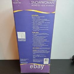 Gemmy Spinning Snowflake Mrs Snowman Singing Santa Baby Dancing Tested Snowwoman