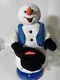 Gemmy Spinning Snowflake Snowman Animated Singing Musical Dancing Please Read