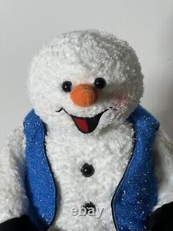 Gemmy Spinning Snowflake Snowman Animated Singing Musical Dancing PLEASE READ