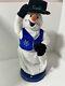 Gemmy Spinning Snowflake Snowman Snow Miser Singing / Dancing Christmas