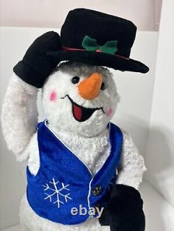 Gemmy Spinning Snowflake Snowman Snow Miser Singing / Dancing Christmas