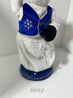 Gemmy Spinning Snowflake Snowman Snow Miser Singing / Dancing Christmas