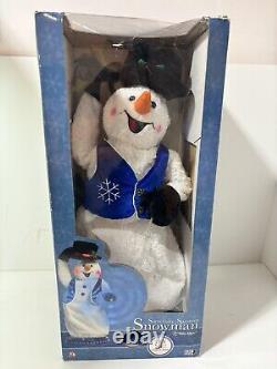 Gemmy Spinning Snowflake Snowman Snow Miser Singing / Dancing Christmas