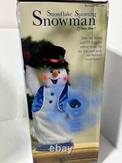 Gemmy Spinning Snowflake Snowman Snow Miser Singing / Dancing Christmas