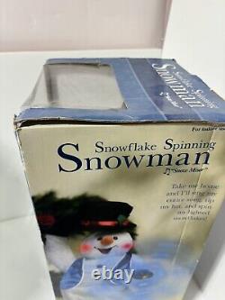 Gemmy Spinning Snowflake Snowman Snow Miser Singing / Dancing Christmas