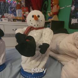 Gemmy snowman lot Singing Dancing SnowMiser 2003 READ DESCRIPTION