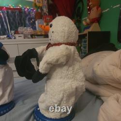 Gemmy snowman lot Singing Dancing SnowMiser 2003 READ DESCRIPTION
