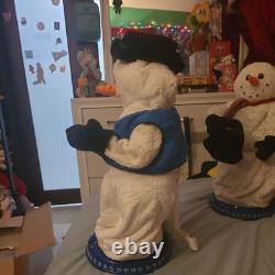 Gemmy snowman lot Singing Dancing SnowMiser 2003 READ DESCRIPTION