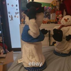 Gemmy snowman lot Singing Dancing SnowMiser 2003 READ DESCRIPTION