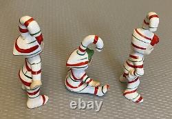 George Z Lefton Candy Cane Pixie Elf Elves Sprites 1950's Vintage Set 3