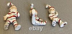 George Z Lefton Candy Cane Pixie Elf Elves Sprites 1950's Vintage Set 3