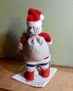 German Santa with Papier-Mache Face, Germany, Felt