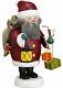 German Incense Smoker Santa Claus, Height 19 Cm / 8 Inch, Origina. Sv 12659 New