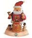 German Incense Smoker Santa Claus On Support, Height 19 Cm / 7 In. Mu 16188 New