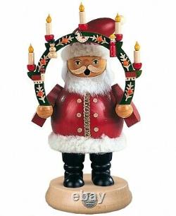 German incense smoker Santa Claus under candlearch, height 19 cm. MU 16131 NEW