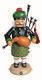 German Incense Smoker Scotsman With Bagpipes, Height 27 Cm / 11 I. Mu 16304 New