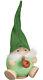 German Incense Smoker Forest Dwarf Mint, Height 19 Cm / 8 Inch, O. Sv 19030 New