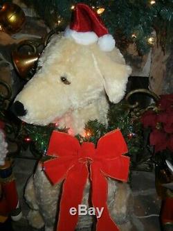 Giant Animated Life Size Golden Retriever / Lab Lighted / Talk Christmas Holiday