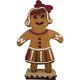Ginger Bread Cookie Mama Life Size Statue Christmas Decor Movie Props Figurines