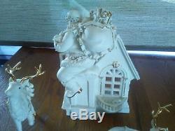 Grandeur Noel 2003 Collector's Edition White Porcelain with Hand Painted Gold Fi