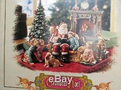 Grandeur Noel Porcelain Santa Scene Collector's Edition 2002 New