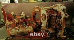 Grandeur Noel Santa And His Elves 12 Piece Set- Rare Very Detailed Check Pics