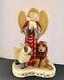 House Of Hatten 1998 Christmas Angel Lion Signed D Calla Large 16 X 11