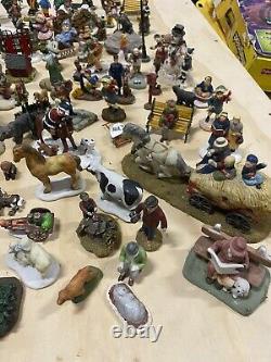 HUGE LOT Christmas Village Accessories Figurines DEPT 56, LEMAX, O'WELL, ETC