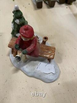 HUGE LOT Christmas Village Accessories Figurines DEPT 56, LEMAX, O'WELL, ETC